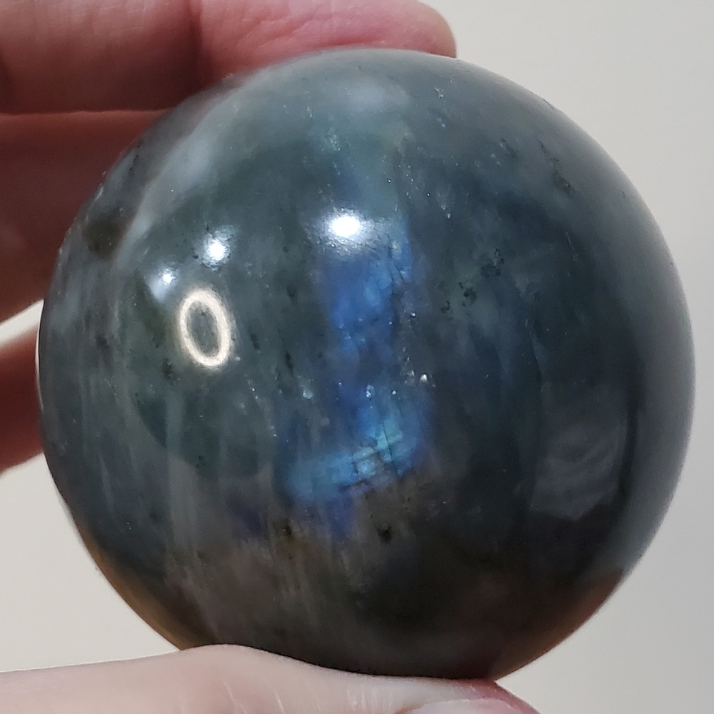 Labradorite Crystal Sphere 59mm - Picture 12 of 13